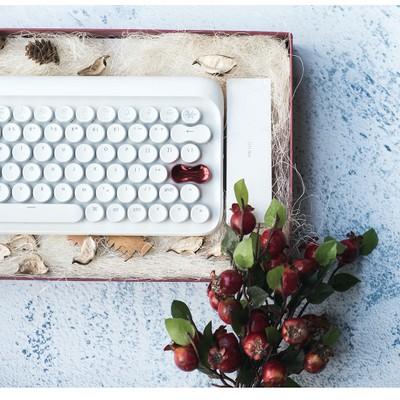🔥熱門款🔥洛斐LOFREE新款二代S版 dot圓點藍牙 機械鍵盤 有線無線復古手機 ipad 蘋果 MAC 青軸鍵盤