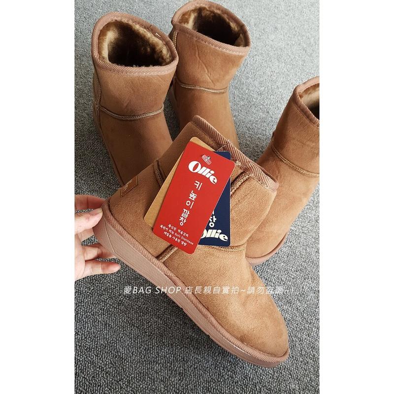 愛 BAG SHOP 韓國製  ollie 布標款 短筒 雪靴 共6色 [ 現貨 ] 不加增高墊款賣場780元