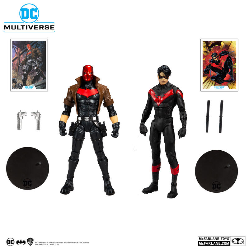 全新現貨 麥法蘭 DC Multiverse 夜翼 紅面罩 紅頭巾 羅賓 雙人包 Flash 新52 超商付款免訂金