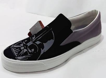 北台灣大聯盟 Disnep-星際大戰 男款星際戰士圖騰紀念帆布方便鞋(台灣製造) 516530-黑 超低直購價200元