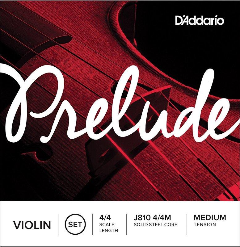 小叮噹的店 -小提琴弦 (4/4-1/4 整套) 美國 D'Addario Prelude J810 鋼弦