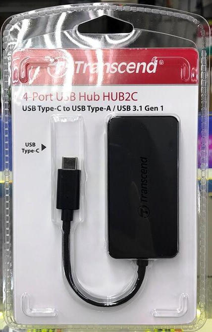 (全新)創見 Transcend TS-HUB2C  Type-C HUB USB3.1  4-port Hub 集線器