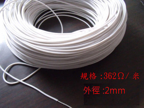 矽橡膠螺旋電熱線 可製作除霧線 電熱毯絲 孵化加熱線 養殖電熱墊規格:362Ω/米 適用12-220V 100米/捲