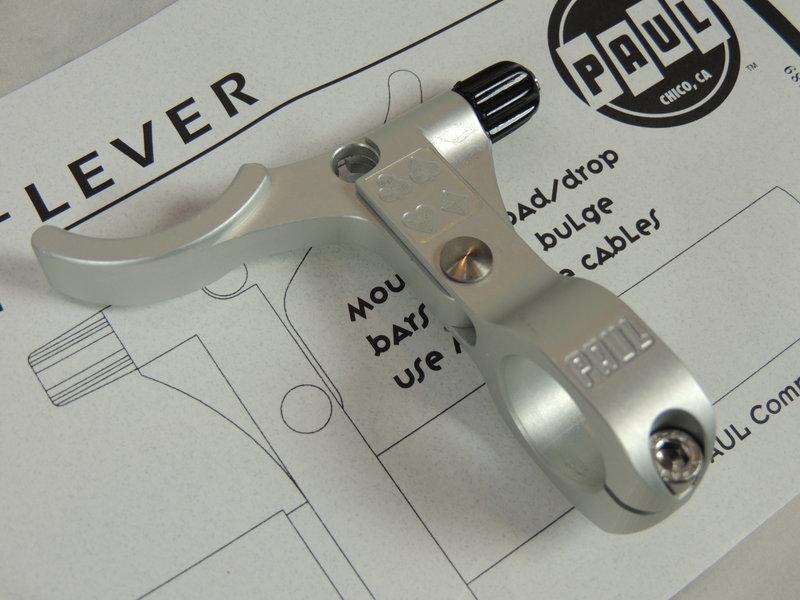 ☆結束營業☆全新美國製造PAUL E-Lever CNC單指煞把(銀色/ 左煞把22.2