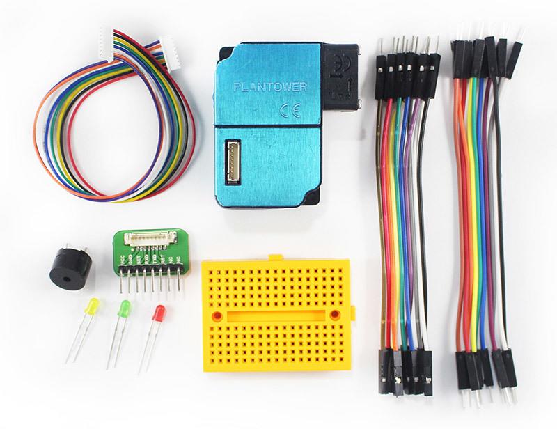 Webduino - 空氣偵測套件 ( 電子材料包、支援 Arduino 的電子零件與傳感器 )