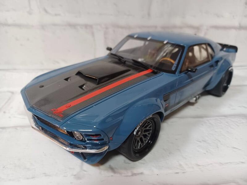 宗鑫GT SPIRIT GT426 Ford Mustang 1970 Ruffian Cars 騎兵藍2021