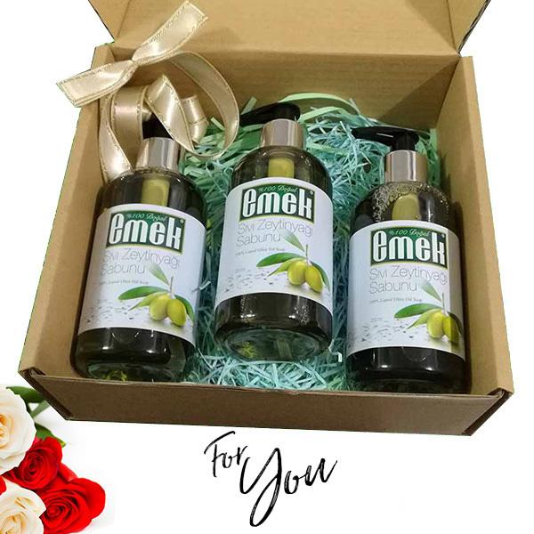 EMEK土耳其進口橄欖液體皂特惠禮盒3件組 No3