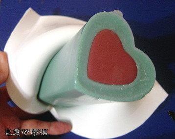 皂愛矽膠模*心心-6矽膠管模～手工皂與DIY蠟蠋的好幫手