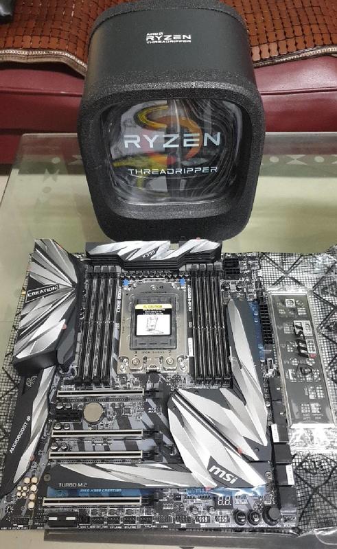 AMD Ryzen Threadripper 1950X + MSI X399 CREATION 附檔板
