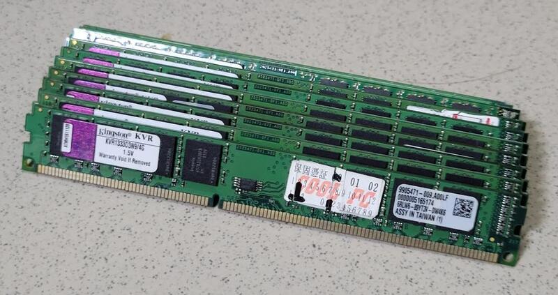 金士頓DDR3 1333 4G [ 含稅價 ] [ 雙面顆粒，原廠終身保固]