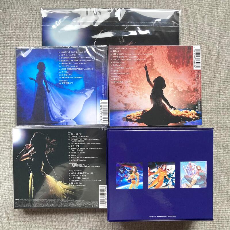 現貨森口博子GUNDAM SONG COVERS 1+2+3[CD+藍光]<初回限定盤> 附收納盒 