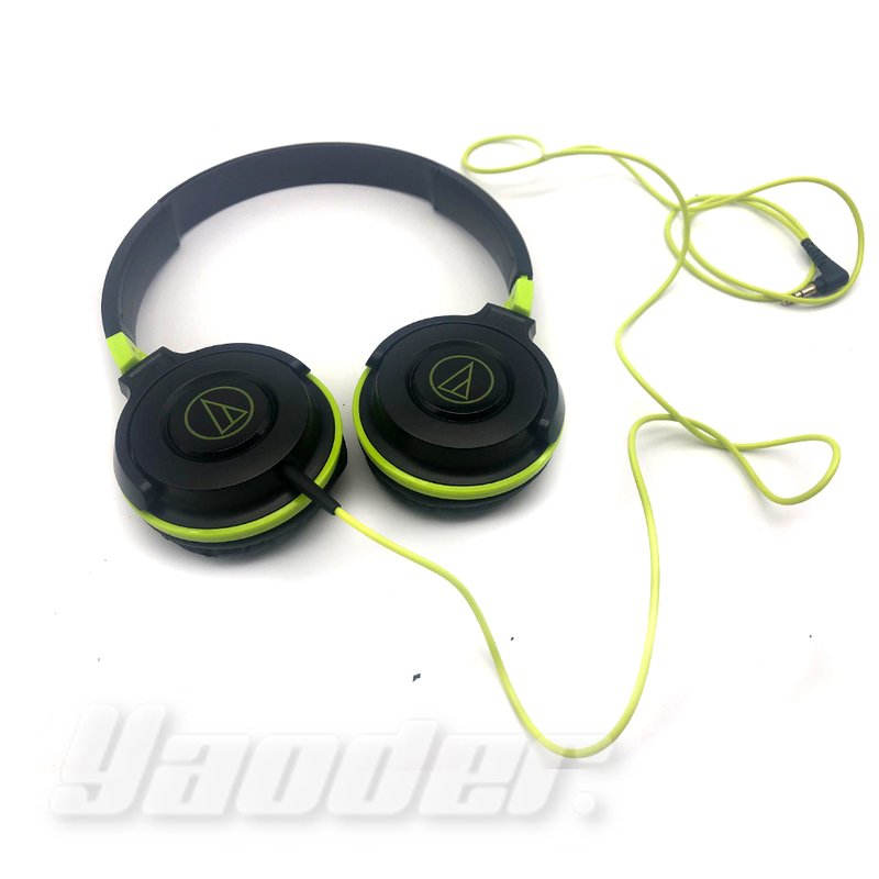 【福利品】鐵三角 ATH-S100 綠 (1) 輕量型耳機 SJ-11更新版 送收納袋