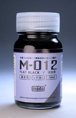 名展模型~modo摩多製漆~硝基性漆~M-012 modo~ FLAT BLACK~消光黑
