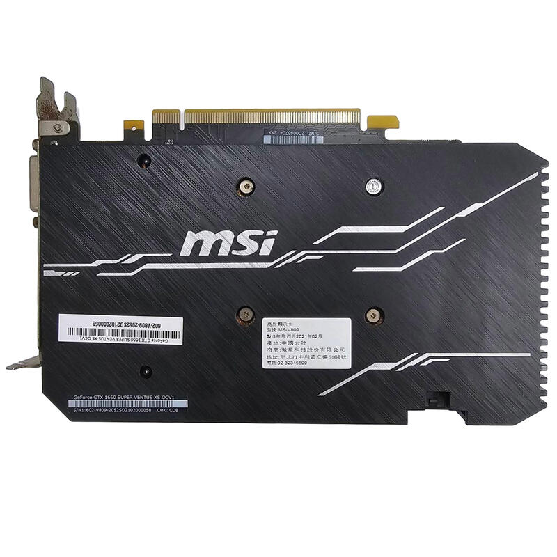 原廠保固內 MSI 微星 GTX 1660 SUPER V809 顯示卡 1660S 顯卡 礦卡 雙風扇 盒裝