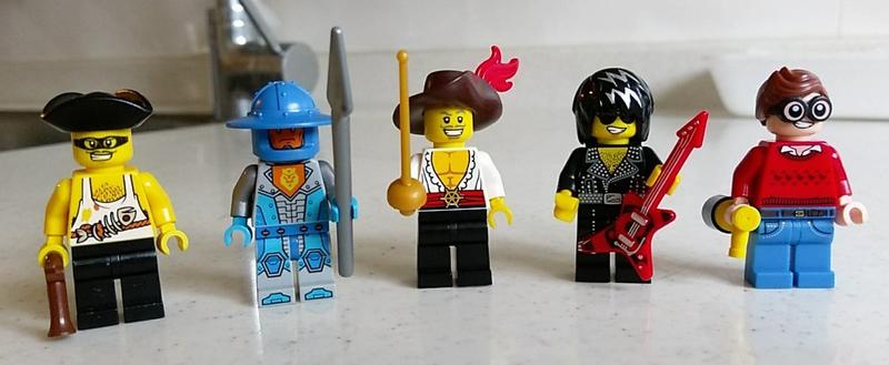二手樂高 LEGO人偶 5支一起賣(12代抽抽樂*2 蝙蝠俠抽抽樂*1 其它人偶*2)