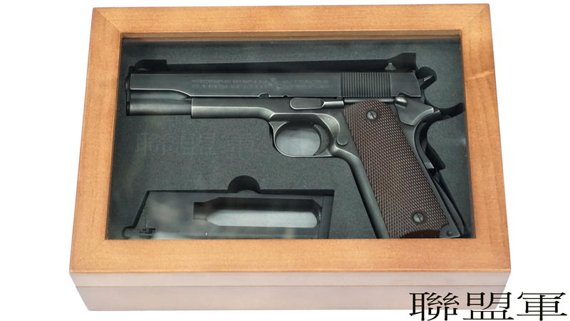 【聯盟軍 生存遊戲專賣店】M1911 .45 原木槍盒 / 收藏盒 / 木盒