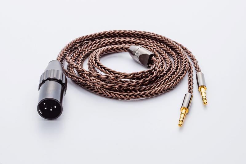 [漢聲] AEGIS (8-wire) 1.5米 耳罩式專用升級線 /單晶金銀合金混絞OCC李茲銅線