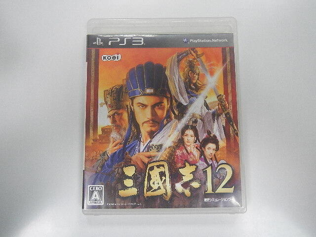 PS3 日版 GAME 三國志 12 通常版(無說明書 光碟有刮傷)(42950202)