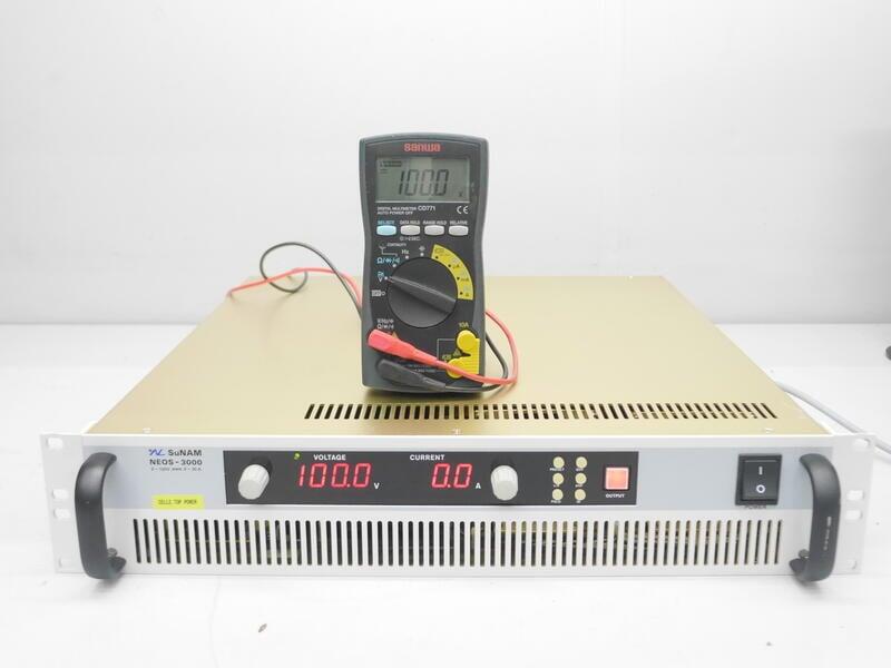 科達電儀 可租 SuNAM NEOS-3000 100V 30A 直流電源供應器DC Power Supply