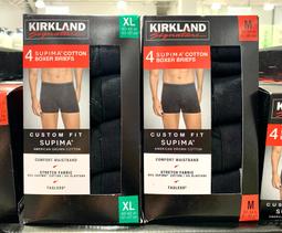 Kirkland Signature Men's Boxer Briefs Underwear 4 Pack Select