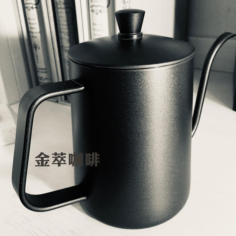 送量勺【現貨】600ML 304不鏽鋼手沖壺 咖啡手沖壺 咖啡壺 咖啡細口壺