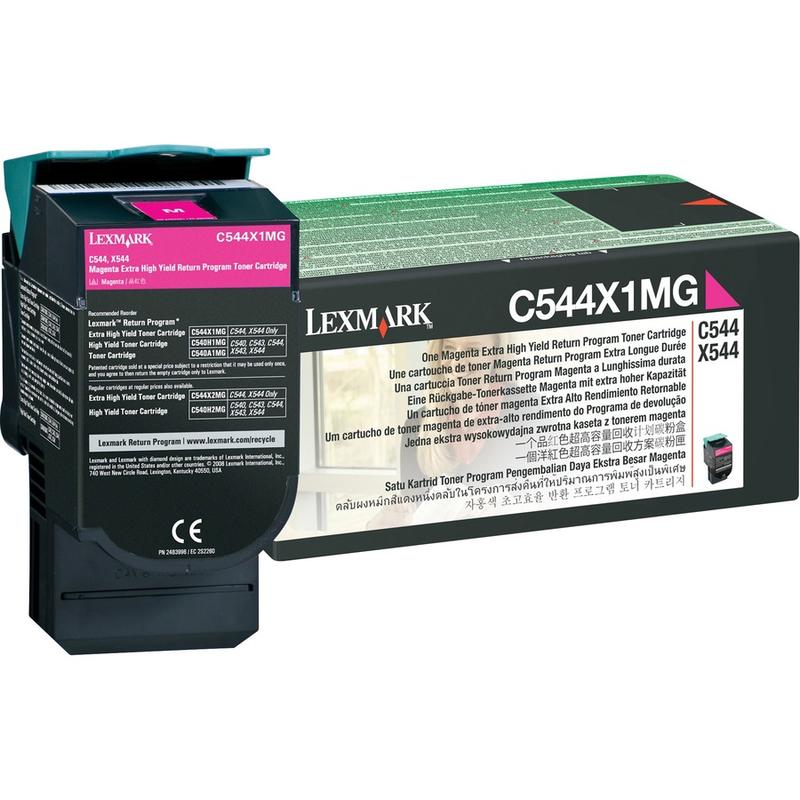 Lexmark C544X1MG紅色超高量碳粉匣 (4K)(含稅開發票)