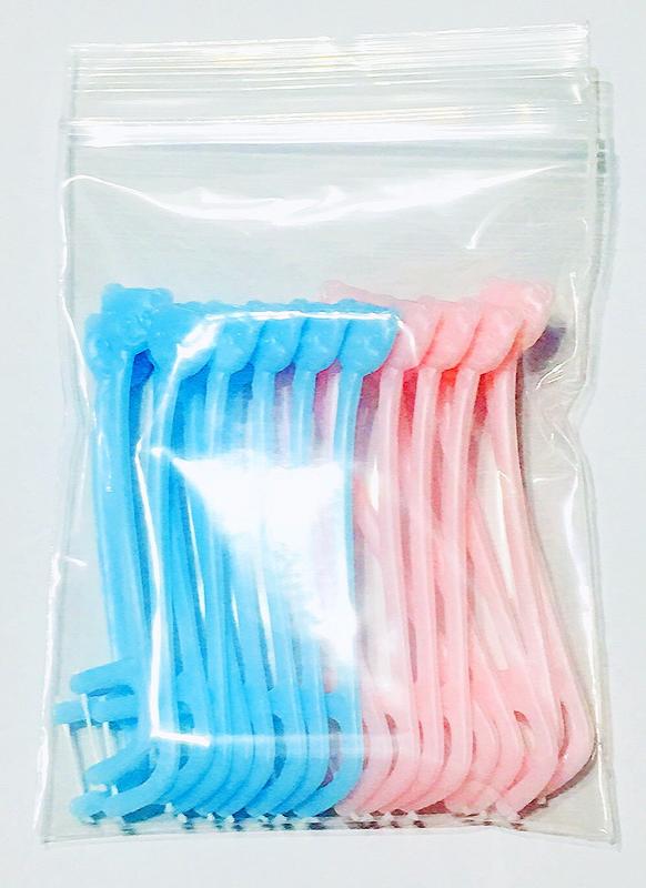 兒童牙線棒 小熊造型 雙色包裝 500支 （20支/包，共25包）