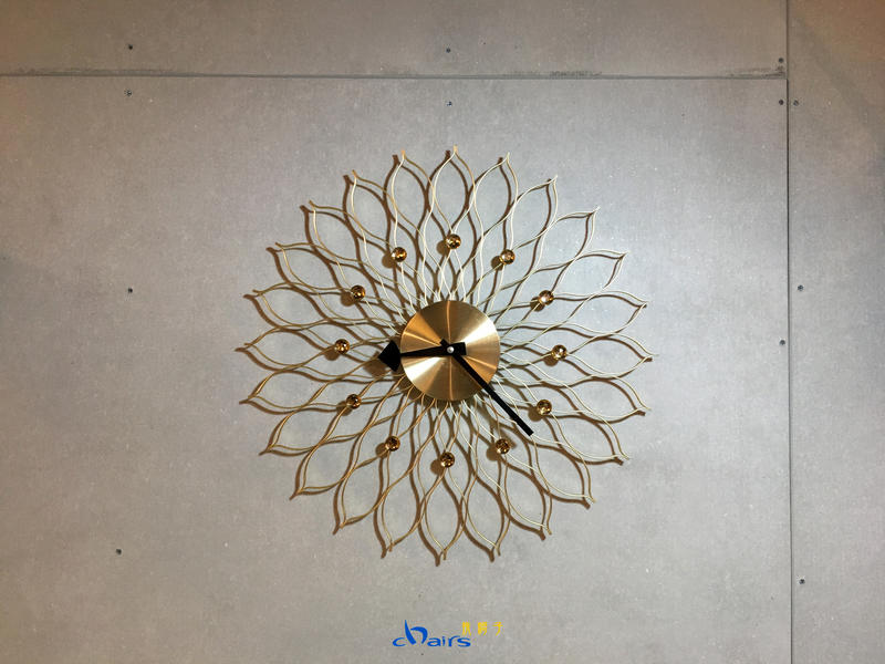 【挑椅子】北歐經典設計 Sunflower Clock 太陽花時鐘 (復刻版) XC-023