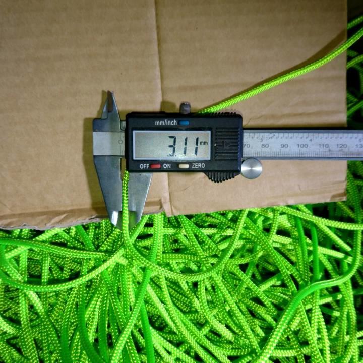 3mm螢光黃色拉繩/登山繩/輔助繩/10米