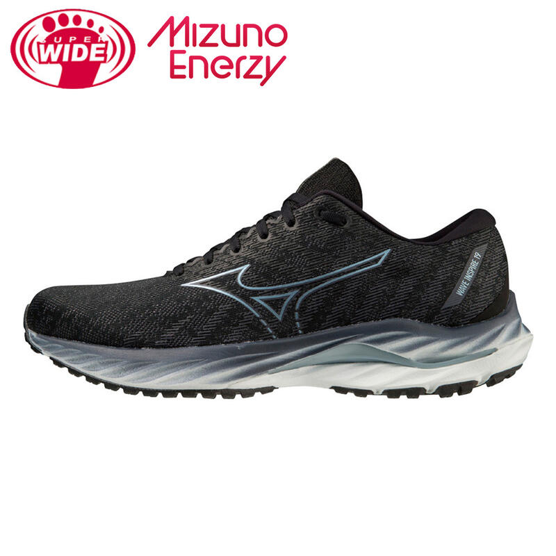 MIZUNO WAVE INSPIRE 19 男慢跑鞋 4E 超寬楦 ENERZY 深灰 J1GC234553 23FW