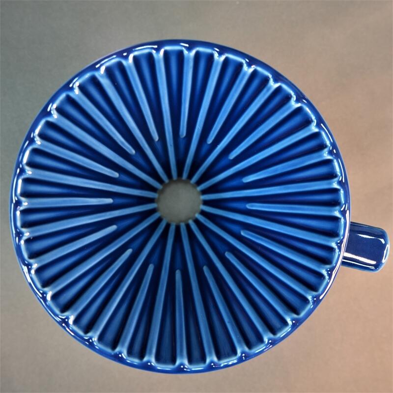 ~Hola Cafe~Kadou 日本製 M1 錐形 星芒濾杯 1-2人用 波佐見燒 藍色 咖啡濾杯 手沖 陶瓷濾杯