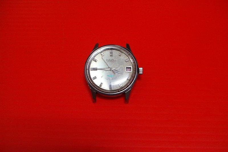 收藏老錶，功能正常，無錶帶：citizen 1802   21石 手上鍊機芯，應早於1970年。收藏價1700元
