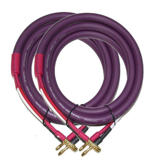 ＡＮＶ【喇叭線2公尺+2公尺】深紫色OFC水管線13mm(AP-A51SE22)兩條一組