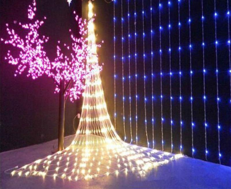 LED瀑布燈 流水跑馬燈3×2米 聖誕裝飾 流水窗簾燈 戶外防水燈串 窗簾燈  LED防水燈珠 聖誕樹 聖誕燈 星星燈