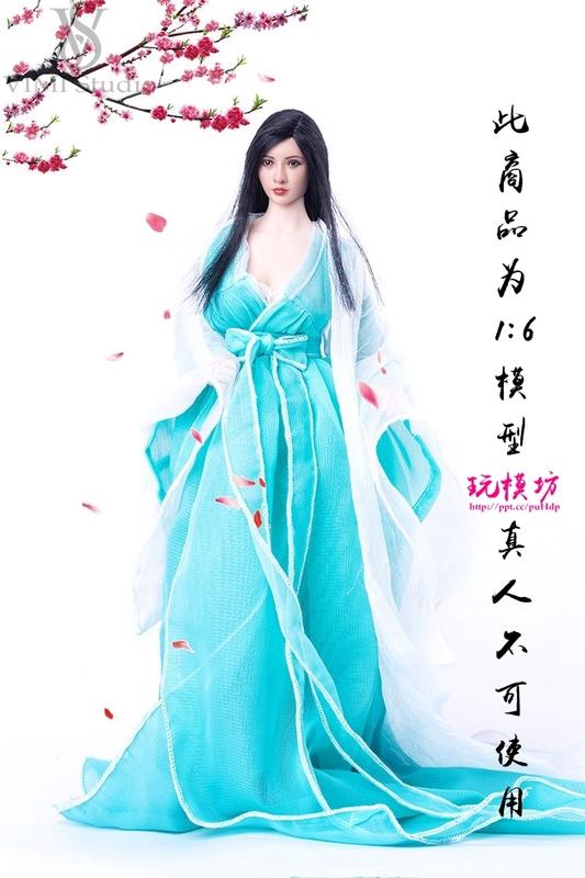 【現貨AH-033】1/6 古代 禮服 三生三世 白淺 長裙 和服 漢服 公主 套裝 模型