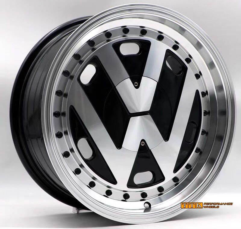 【中清路輪胎旗艦店】復古雅痞風Volkswagen超級經典款大VW 16吋鋁合金輪圈(多色可選)(限量發售)