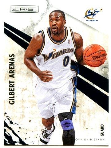 (L) NBA-10-11-Rookies & Stars #48 華盛頓巫師隊明星後衛 Gilbert Arenas 最新精美球員卡一張