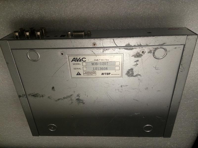 二手AVAC MOB 1207 車用數位電視盒數位接收器（單機無配件狀況如圖當測試報帳零件品）