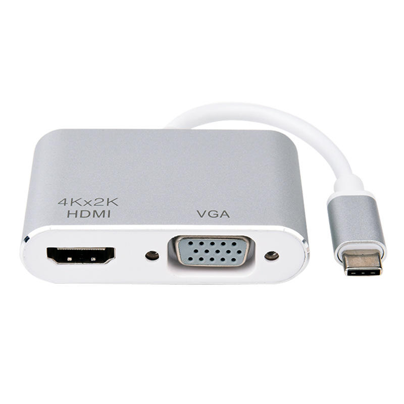 當天發貨 現貨 全新USB C二合一Type-C轉HDMI VGA Type C to HDMI高清轉接線USB3.1