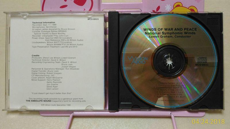 TAS CD聖經發燒銘盤Wilson Audio Winds of War and Peace 戰爭與和平