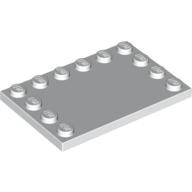 全新LEGO樂高白色邊緣顆粒平板【6180】Tile 4x6 Studs on Edges (W4) 4163986