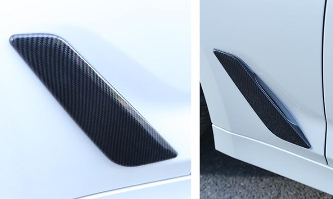 歐力車飾~寶馬 BMW G30 520i 520d 530i 530d 540i 葉子板 側標 刀鋒 出風口飾條 碳纖紋