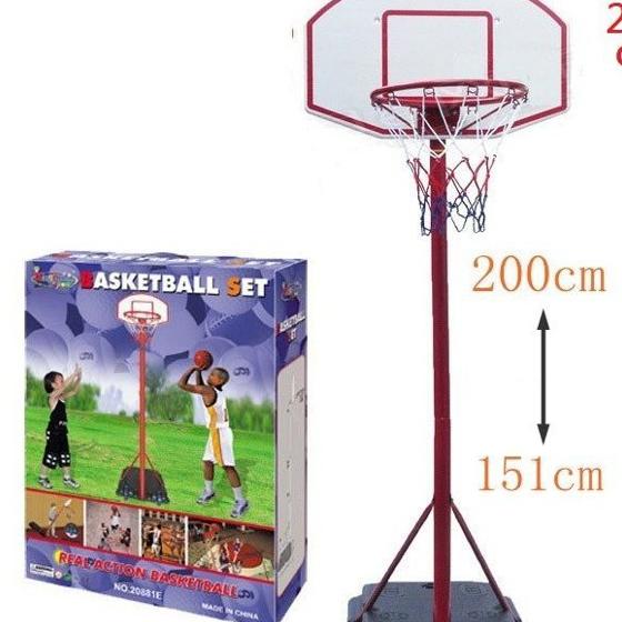 大號鐵管籃球架 ~可升降兒童籃球架 /籃框高度200公分~室內外籃球架~幼之圓