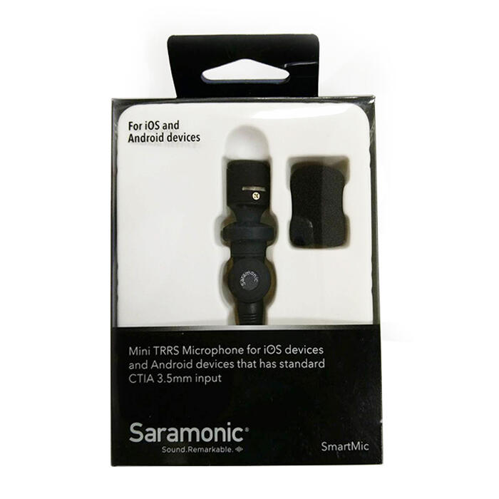 楓笛 Saramonic SmartMic麥克風(BOSS)全向型智慧型手機 手機外接 直拍直播 錄音收音 三軸穩定器