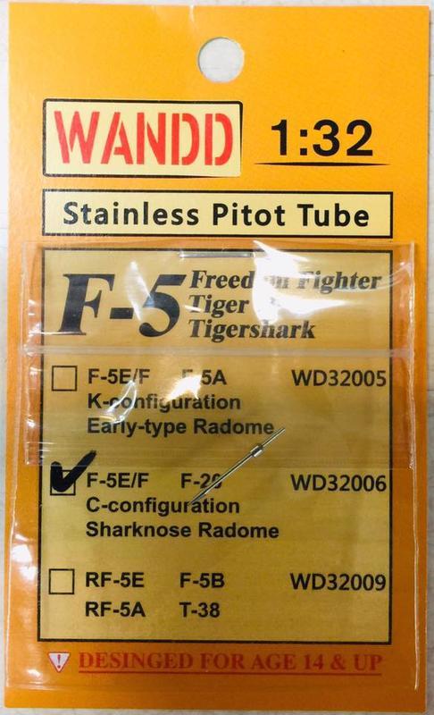 WandD  1/32 F-5E/F F-20 C構空速管