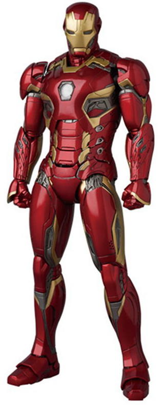 《ONLY TOY》優質港版   MAFEX  Marvel 英雄  鋼鐵人 MK45  雙頭雕  盒裝  高約16公分