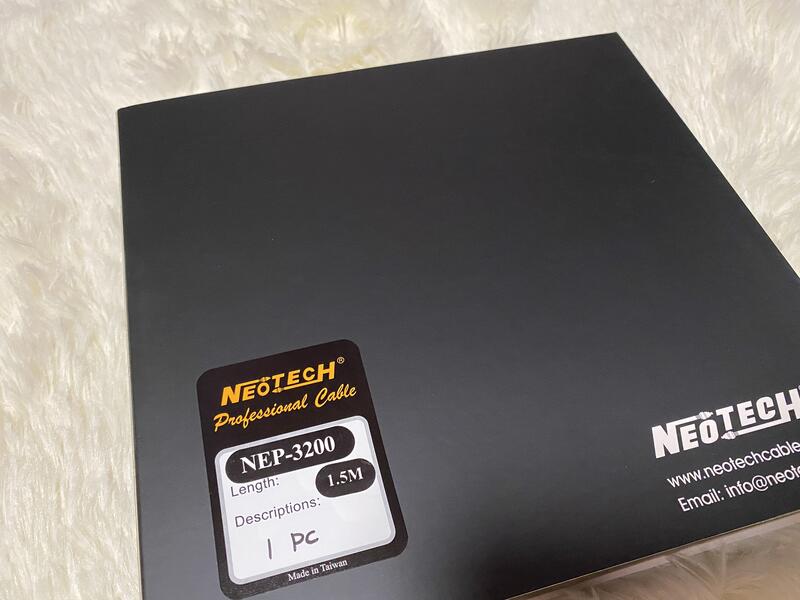 二手自用 廠製線 9.9成新 NEOTECH NEP-3200 UP-OCC 單結晶銅 電源線 1.5米 勿下標 可面交