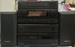 (北) 日本制 YAMAHA 床頭音響 會過電 錄音帶可聽 CD盤可退出 無遙控器 配愛華音箱 有AUX