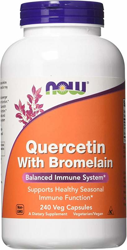 [預購] Now 槲皮素 +鳳梨酵素 240粒 Quercetin+Bromelain