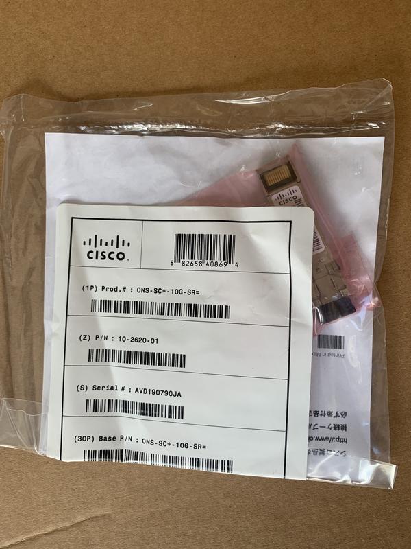 Cisco ONS-SC+ -10G-SR 10GBASE-SR SFP Transceiver